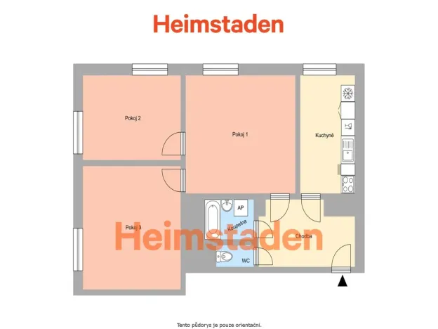 Pronájem bytu 3+1, Havířov - Město, U Stromovky, 72 m2