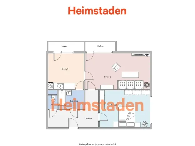 Pronájem bytu 2+1, Frýdek-Místek - Místek, Marie Majerové, 62 m2
