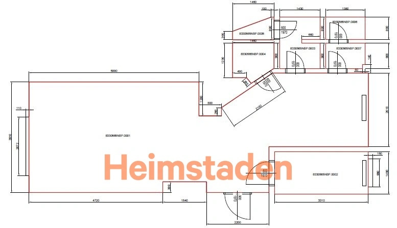 Pronájem kanceláře, Havířov - Město, Dělnická, 57 m2