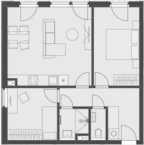 Prodej bytu 3+kk, Velké Hamry, 64 m2