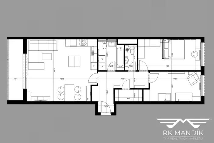 Prodej bytu 3+kk, Praha - Prosek, Kytlická, 83 m2
