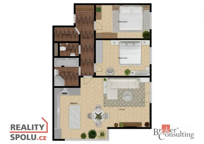 Prodej bytu 3+kk, Poděbrady - Poděbrady V, Čechova, 86 m2