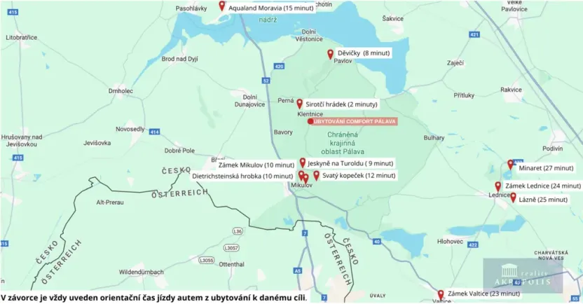 Pronájem restaurace, Klentnice, 822 m2