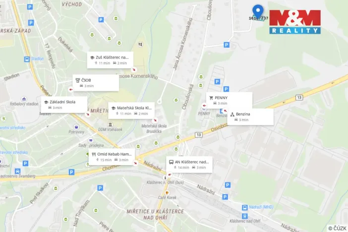 Prodej pozemku pro bydlení, Klášterec nad Ohří - Miřetice u Klášterce nad Ohří, 874 m2