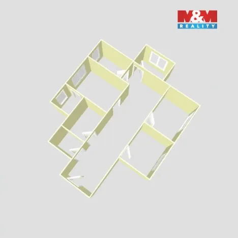 Prodej bytu 4+1, Jirkov, Osvobození, 80 m2