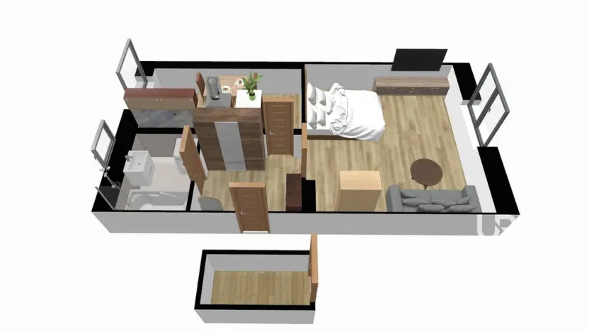 Prodej bytu 1+1, Brno - Jehnice, Zámezí, 42 m2