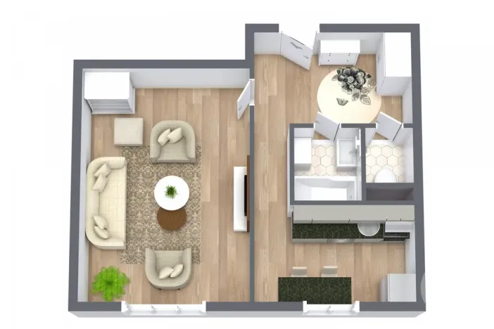 Pronájem bytu 1+1, Ostrava - Zábřeh, Volgogradská, 39 m2