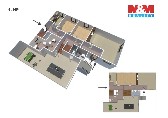 Prodej rodinného domu, Horní Branná, 300 m2