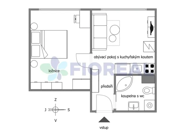 Prodej bytu 2+kk, Plzeň, Lábkova, 41 m2