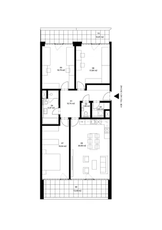 Prodej bytu 4+kk, Znojmo, Jarošova, 110 m2