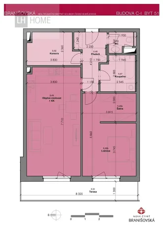 Prodej bytu 2+kk, České Budějovice, Čakovská, 77 m2