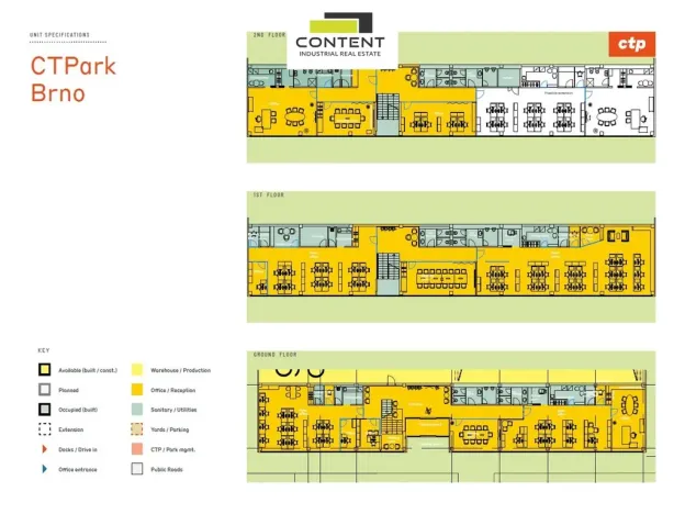 Pronájem skladu, Brno - Černovice, Vlastimila Pecha, 7638 m2