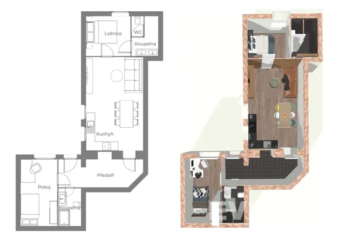 Prodej bytu 3+kk, Vrchlabí - Hořejší Vrchlabí, Horská, 80 m2