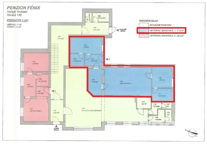 Prodej bytu 3+kk, Vrchlabí - Hořejší Vrchlabí, Horská, 80 m2