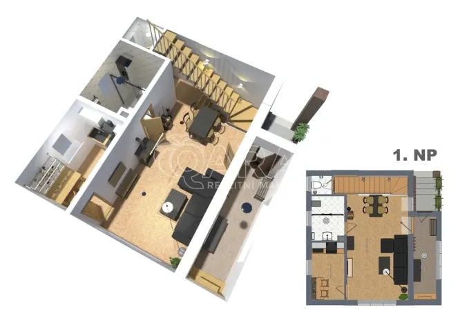 Prodej chaty, Černé Voděrady, Havírna, 129 m2