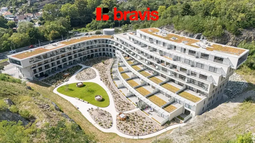 Pronájem bytu 2+kk, Brno - Komín, Bystrcká, 56 m2