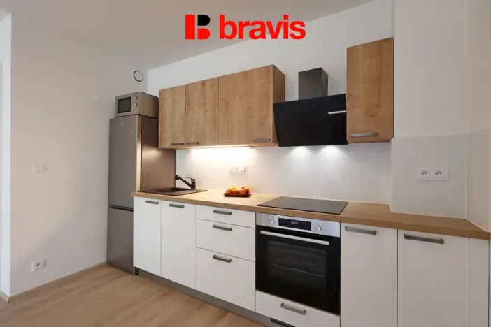 Pronájem bytu 2+kk, Brno - Komín, Bystrcká, 56 m2