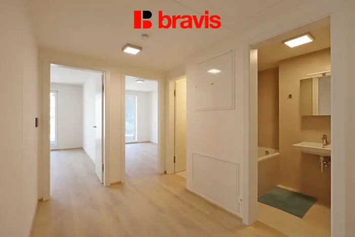 Pronájem bytu 2+kk, Brno - Komín, Bystrcká, 56 m2