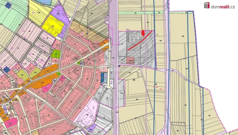Prodej komerčního pozemku, Podivín, 1255 m2