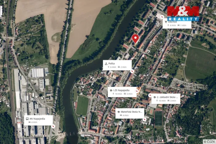 Prodej bytu 1+1, Napajedla, Nábřeží, 41 m2