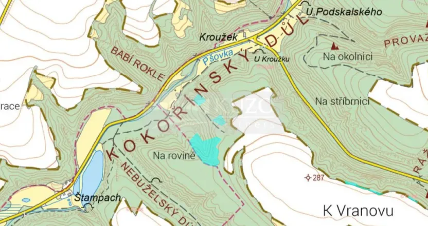 Prodej lesa, Nebužely, 27933 m2