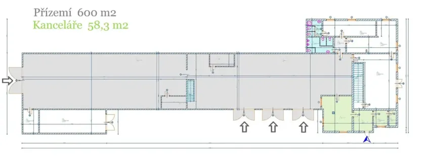 Pronájem výrobních prostor, Lážovice, 600 m2