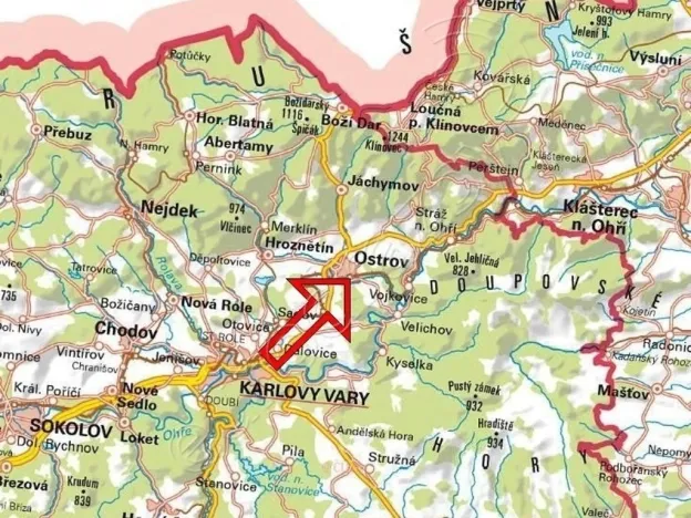 Dražba ubytování, Ostrov, Krušnohorská, 750 m2