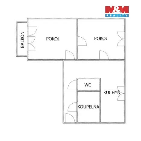 Pronájem bytu 2+1, Ostrava, Sokolovská, 56 m2