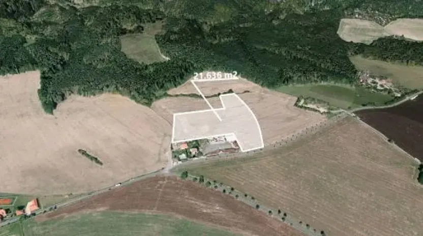 Prodej podílu pole, Davle, 7212 m2