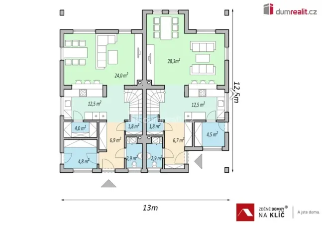Prodej domu na klíč, Uherský Brod - Těšov, Losy, 123 m2