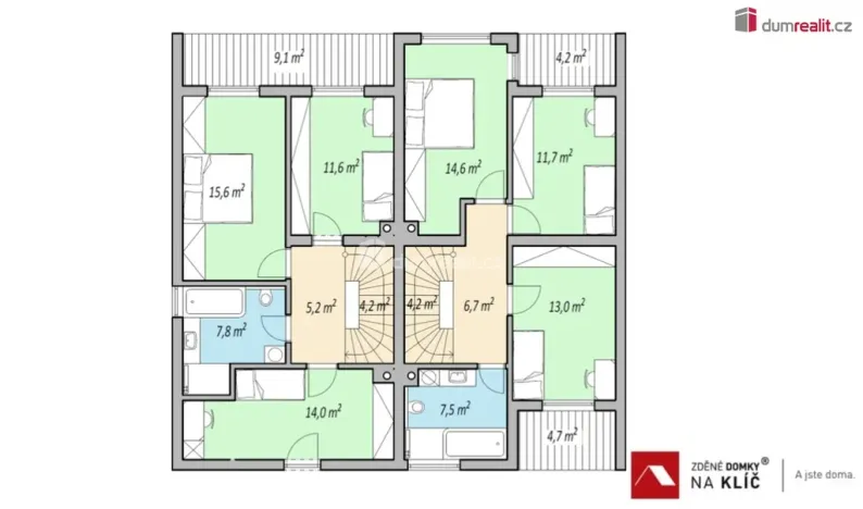 Prodej domu na klíč, Uherský Brod - Těšov, Losy, 123 m2