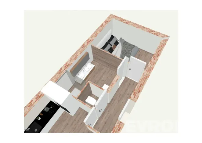 Prodej bytu 2+kk, Jiřetín pod Bukovou, 41 m2