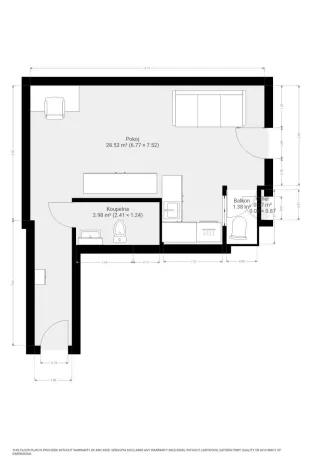 Pronájem bytu 1+kk, Brno - Zábrdovice, Stará, 32 m2