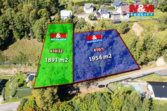 Prodej pozemku pro bydlení, Kraslice - Zelená Hora, 1891 m2