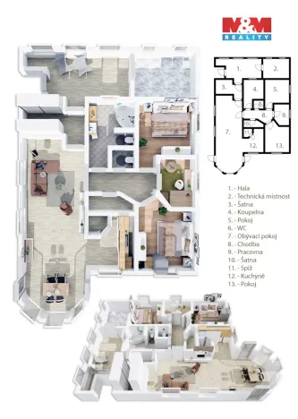 Prodej rodinného domu, Hluboš, 130 m2