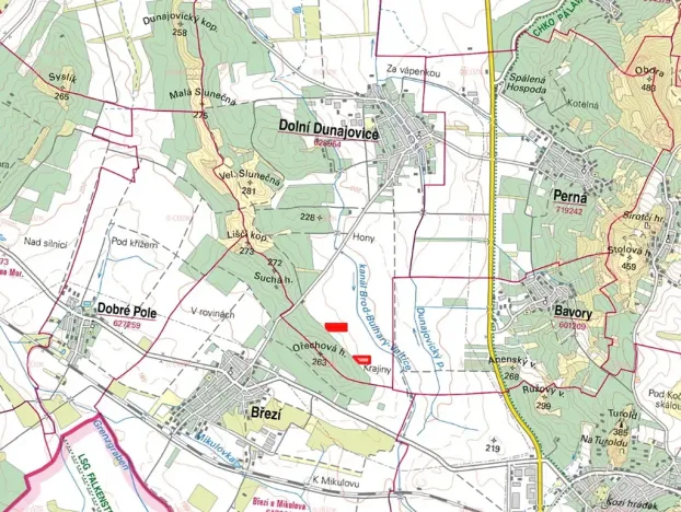 Prodej pole, Dolní Dunajovice, 34740 m2