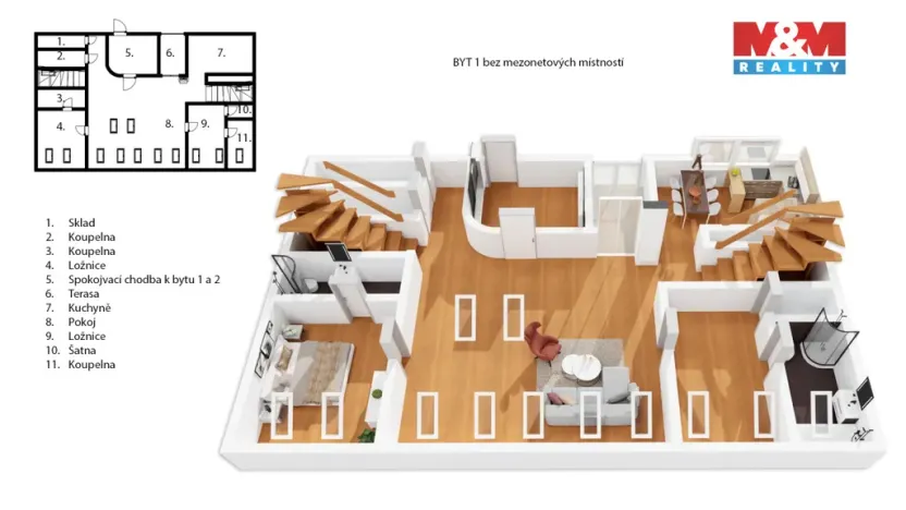 Prodej atypického bytu, Praha - Nové Město, Řeznická, 300 m2