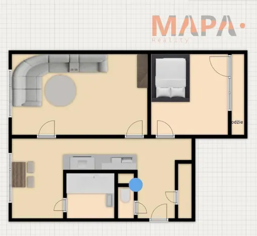 Prodej bytu 2+1, Jirkov, Krušnohorská, 63 m2