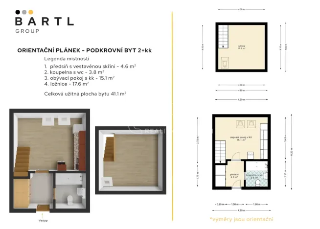 Prodej bytu 2+kk, České Budějovice - České Budějovice 3, Puklicova, 41 m2