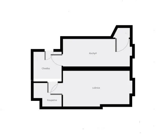 Pronájem bytu 2+kk, Praha - Žižkov, Čajkovského, 47 m2