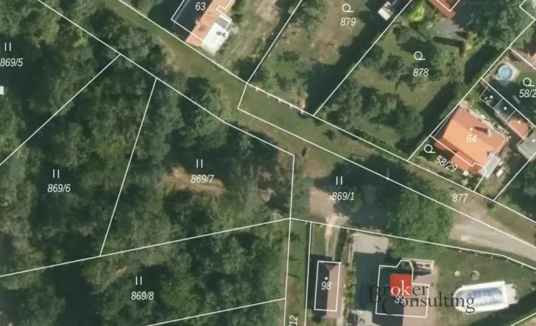 Prodej zahrady, Kbelany, 867 m2