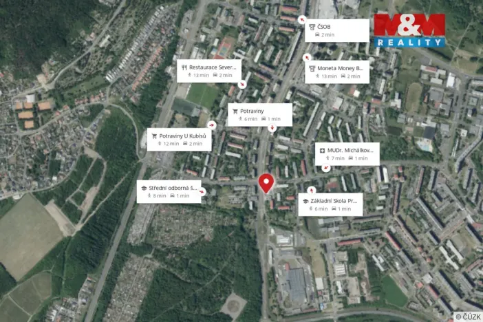 Prodej bytu 2+1, Most, Hutnická, 55 m2