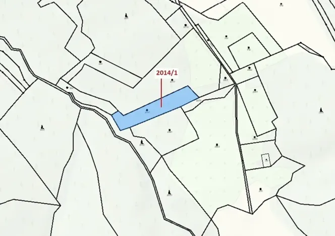 Dražba pozemku, Slopné, 1786 m2