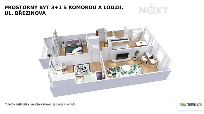 Pronájem bytu 3+1, Šumperk, Březinova, 73 m2