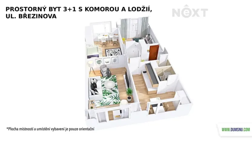 Pronájem bytu 3+1, Šumperk, Březinova, 73 m2