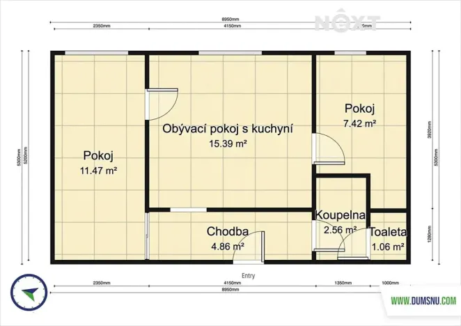 Prodej bytu 3+kk, Olomouc, Rožňavská, 43 m2