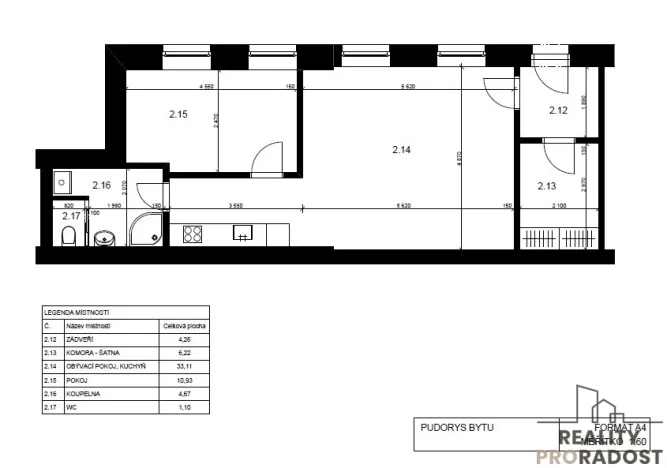 Pronájem bytu 2+kk, Olomouc, Dolní náměstí, 60 m2