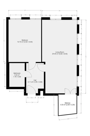 Pronájem bytu 2+kk, Praha - Smíchov, Vackové, 60 m2