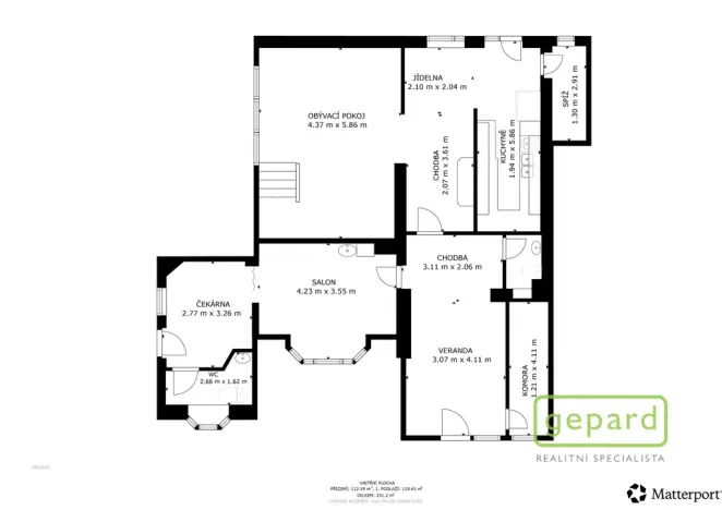 Prodej rodinného domu, Pardubice, Heyrovského, 240 m2