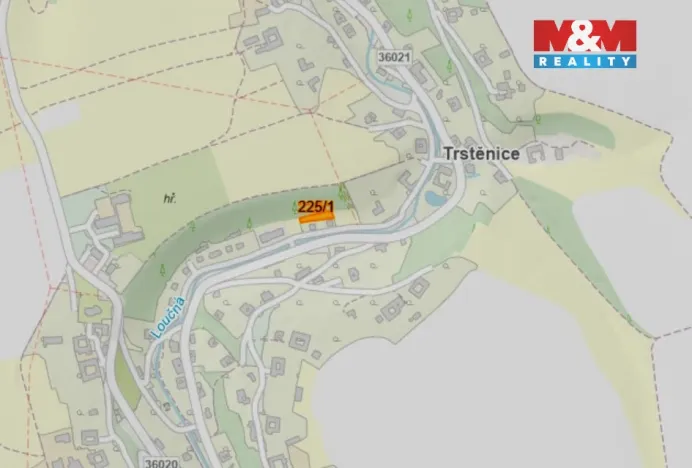 Prodej louky, Trstěnice, 649 m2